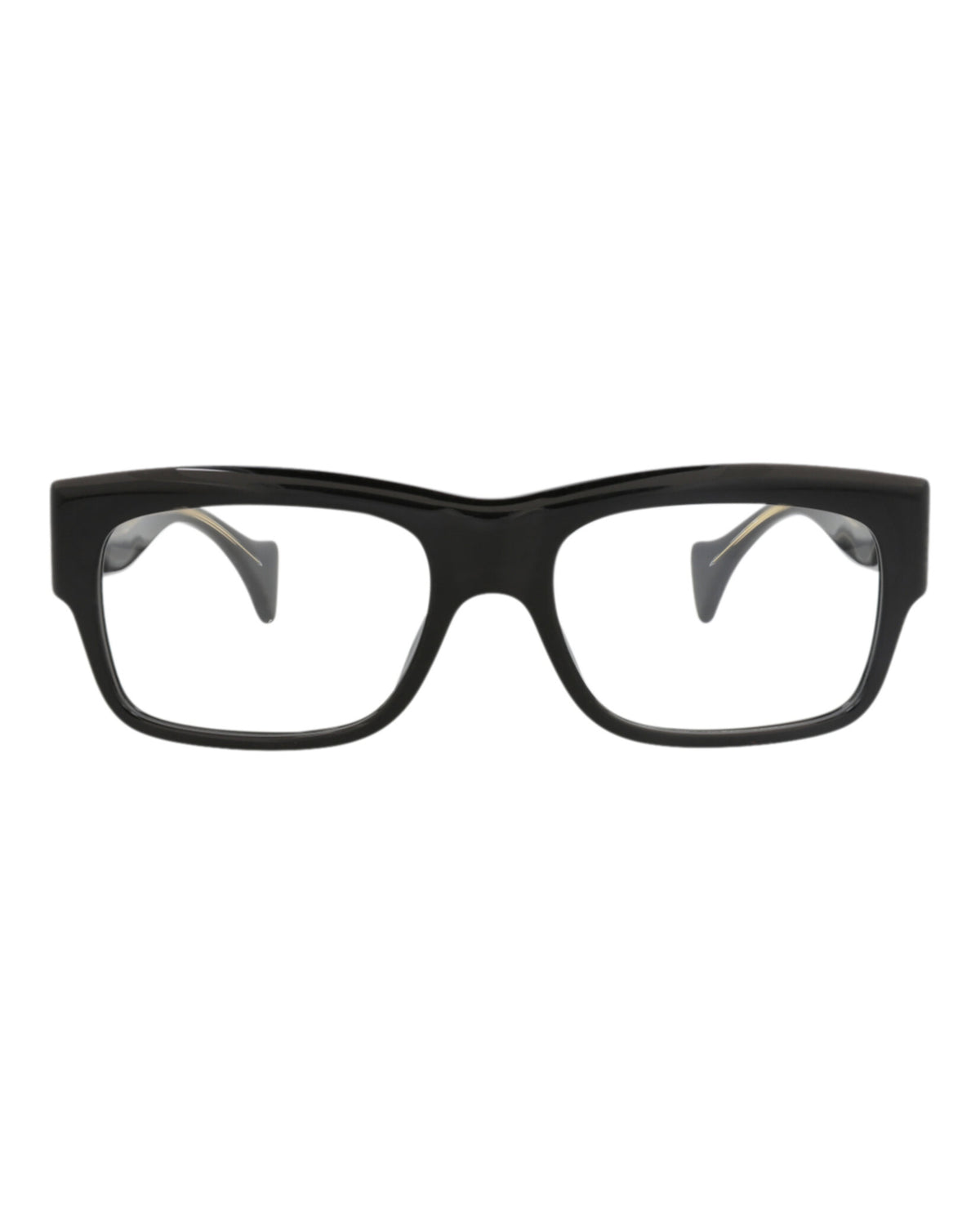 Gucci Mens Square/Rectangle Black Black Transparent Fashion Designer Eyewear