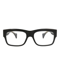 Gucci Mens Square/Rectangle Black Black Transparent Fashion Designer Eyewear