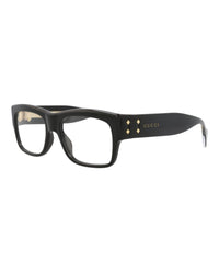 Gucci Mens Square/Rectangle Black Black Transparent Fashion Designer Eyewear