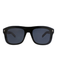 Gucci Gucci Mens Aviator Black Black Transparent Fashion Designer Eyewear