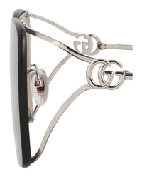 Gucci Gucci Womens Square/Rectangle Silver Silver Violet Fashion Designer Eyewear