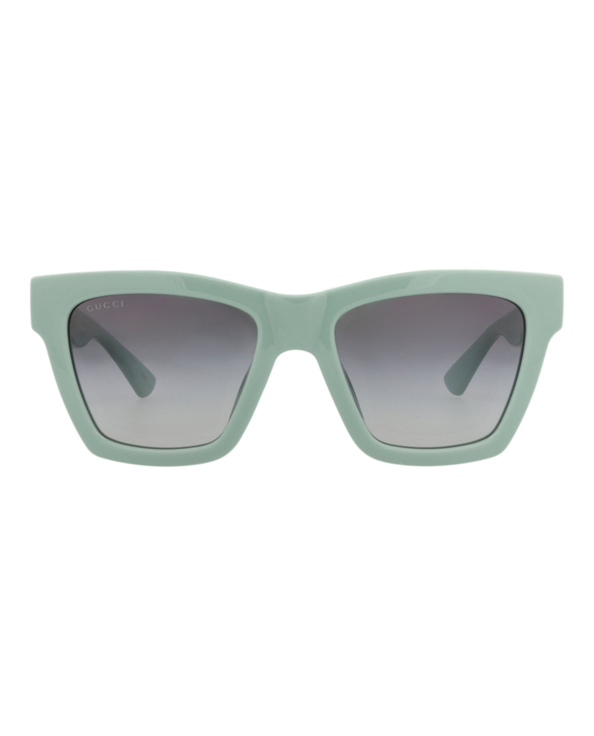 Gucci Womens Cat Eye Green Green Grey Fashion Designer Eyewear