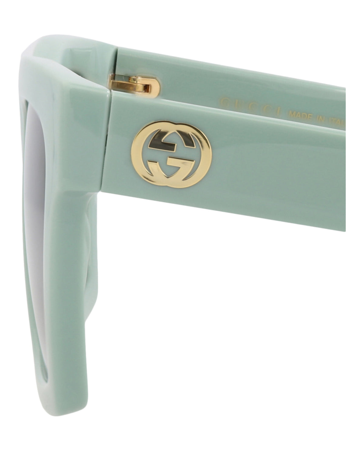 Gucci Womens Cat Eye Green Green Grey Fashion Designer Eyewear