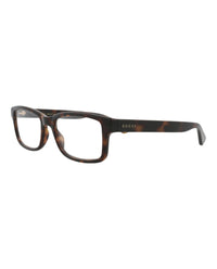 Gucci Mens Square/Rectangle Havana Havana Transparent Fashion Designer Eyewear