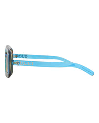 Gucci Gucci Womens Square/Rectangle Blue Blue Blue Fashion Designer Eyewear