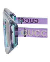 Gucci Womens Cat Eye Violet Violet Brown Fashion Designer Eyewear