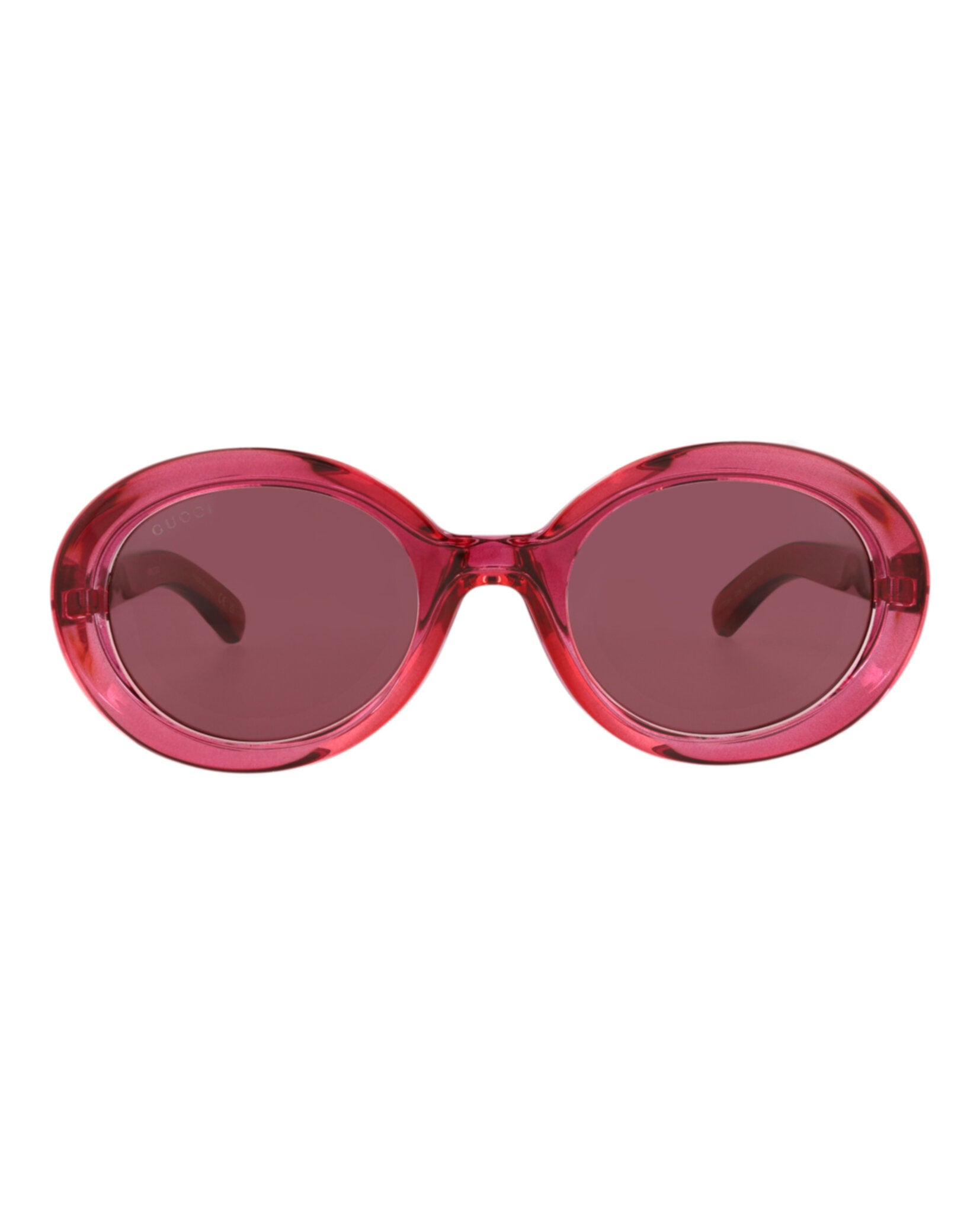 Gucci Womens Round/Oval Red Red Violet Fashion Designer Eyewear