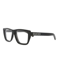 Gucci Mens Square/Rectangle Black Black Transparent Fashion Designer Eyewear