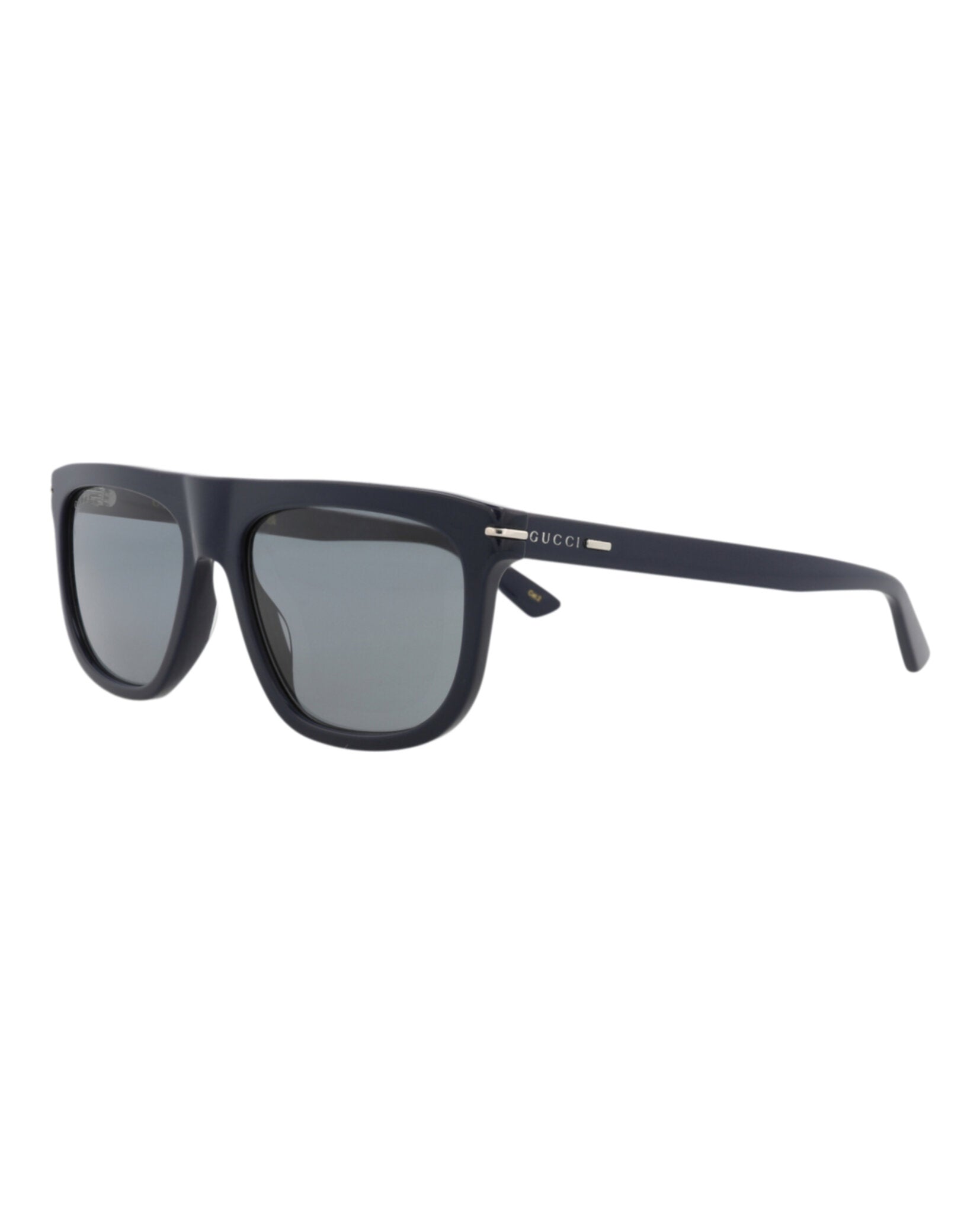 Gucci Mens Aviator Blue Blue Grey Fashion Designer Eyewear