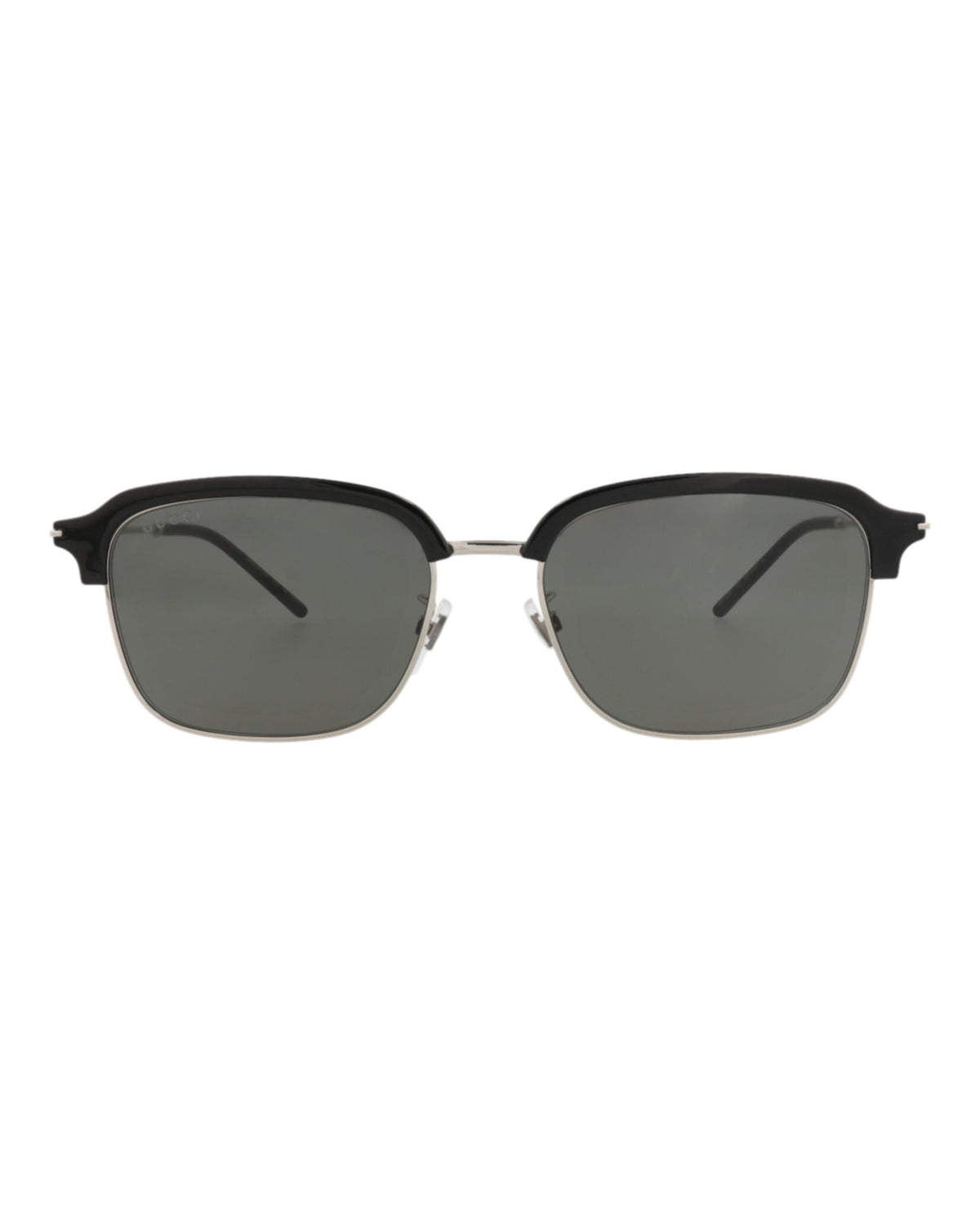 Gucci Gucci Mens Square/Rectangle Silver Silver Grey Fashion Designer Eyewear