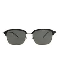 Gucci Gucci Mens Square/Rectangle Silver Silver Grey Fashion Designer Eyewear