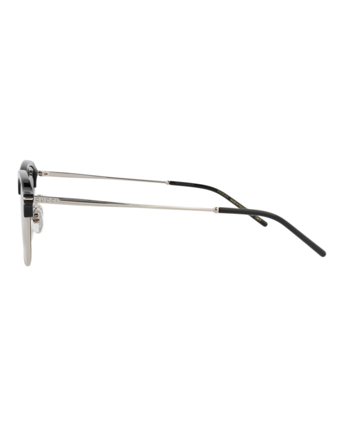 Gucci Gucci Mens Square/Rectangle Silver Silver Grey Fashion Designer Eyewear