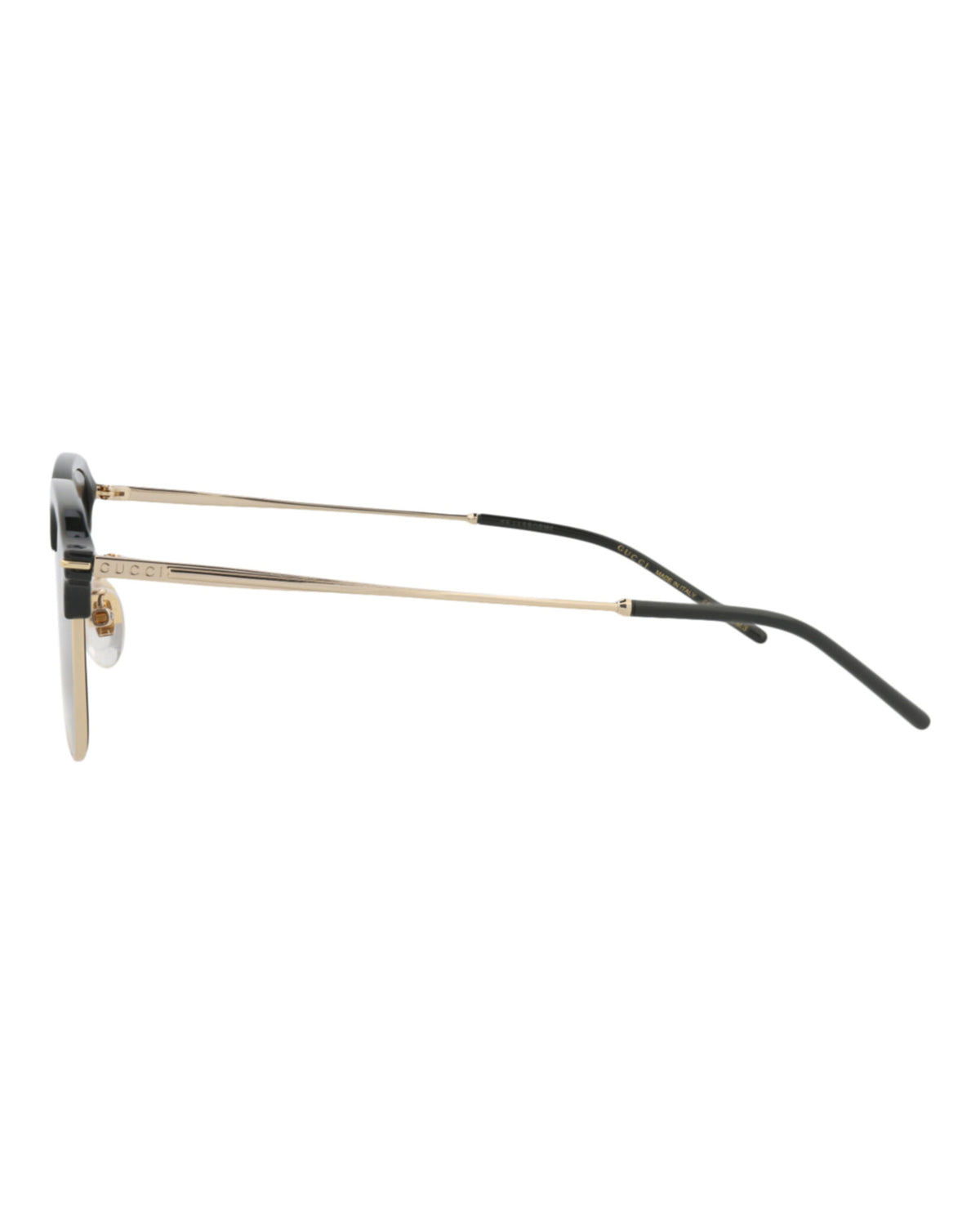 Gucci Gucci Mens Square/Rectangle Gold Gold Brown Fashion Designer Eyewear
