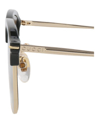 Gucci Gucci Mens Square/Rectangle Gold Gold Brown Fashion Designer Eyewear