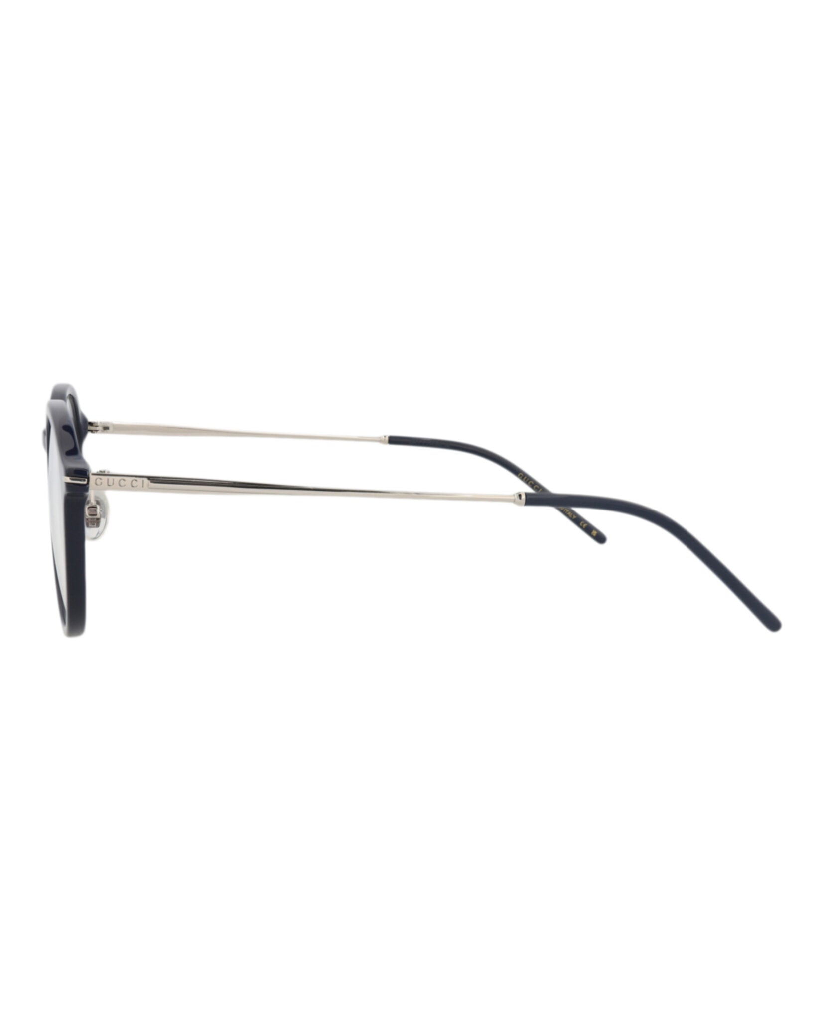 Gucci Gucci Unisex Round/Oval Blue Silver Transparent Fashion Designer Eyewear