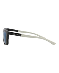 Gucci Mens Square/Rectangle Black Grey Blue Fashion Designer Eyewear