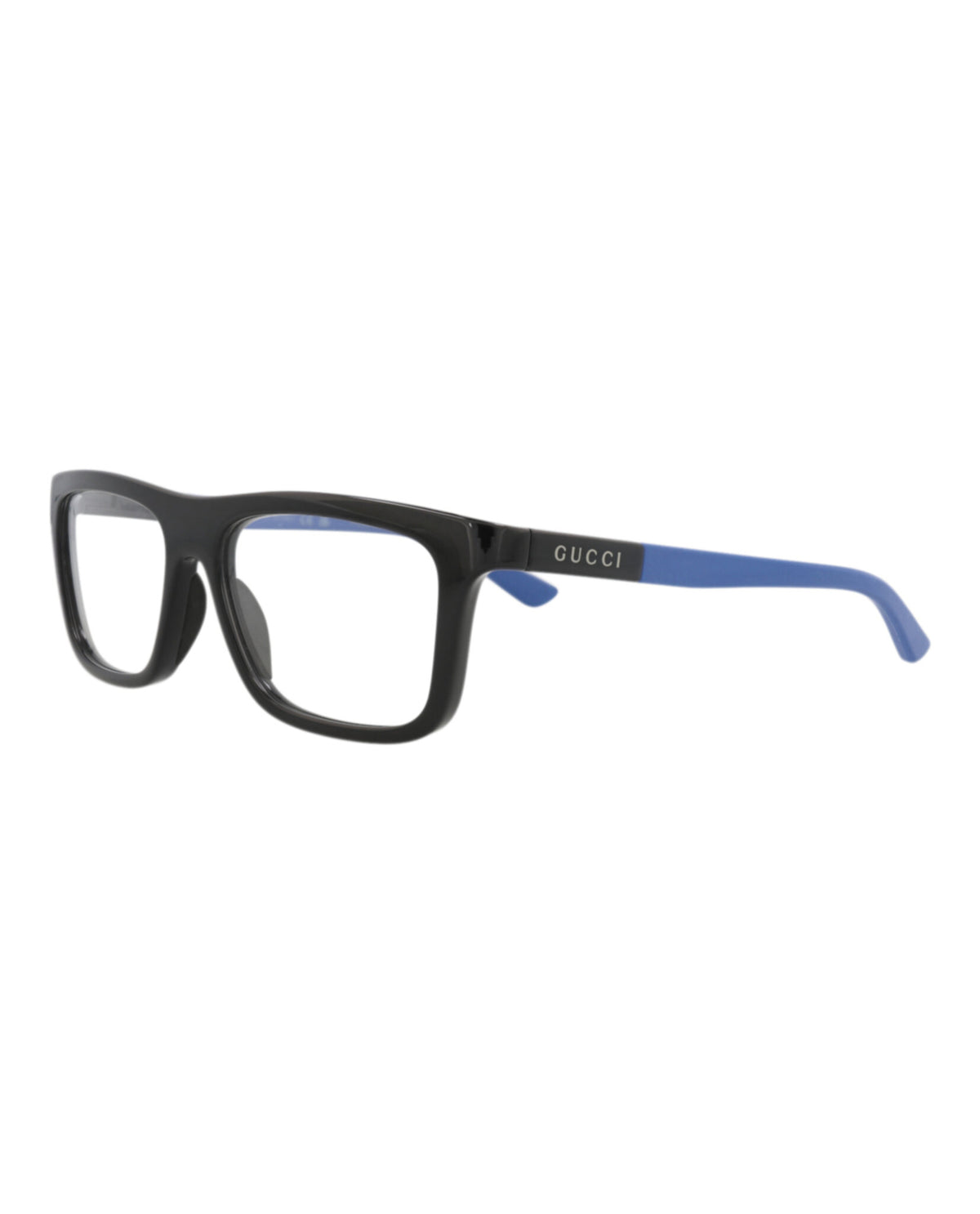 Gucci Mens Square/Rectangle Black Blue Transparent Fashion Designer Eyewear