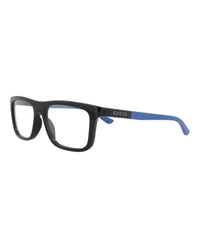 Gucci Mens Square/Rectangle Black Blue Transparent Fashion Designer Eyewear