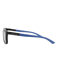 Gucci Mens Square/Rectangle Black Blue Transparent Fashion Designer Eyewear