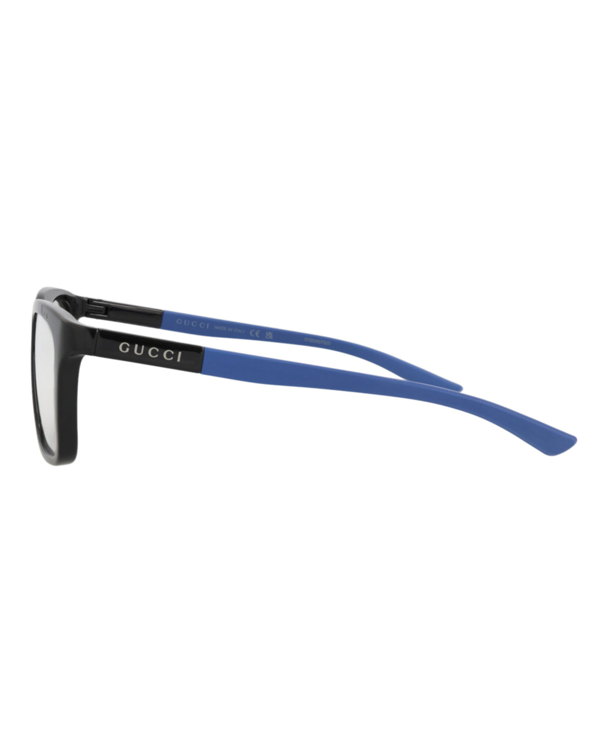 Gucci Mens Square/Rectangle Black Blue Transparent Fashion Designer Eyewear