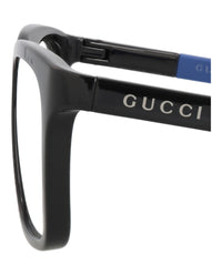 Gucci Mens Square/Rectangle Black Blue Transparent Fashion Designer Eyewear