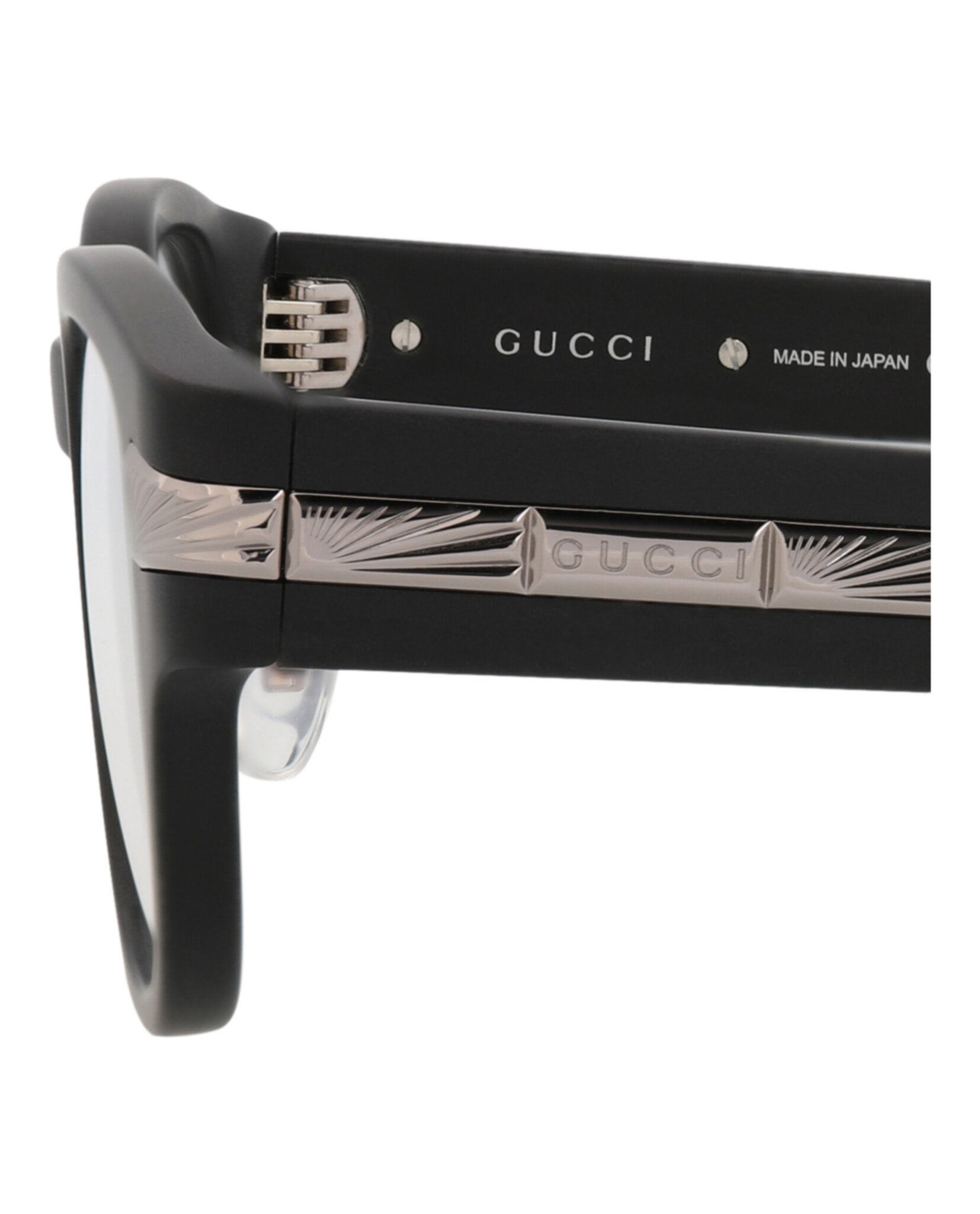 Gucci Gucci Womens Round/Oval Black Black Transparent Fashion Designer Eyewear