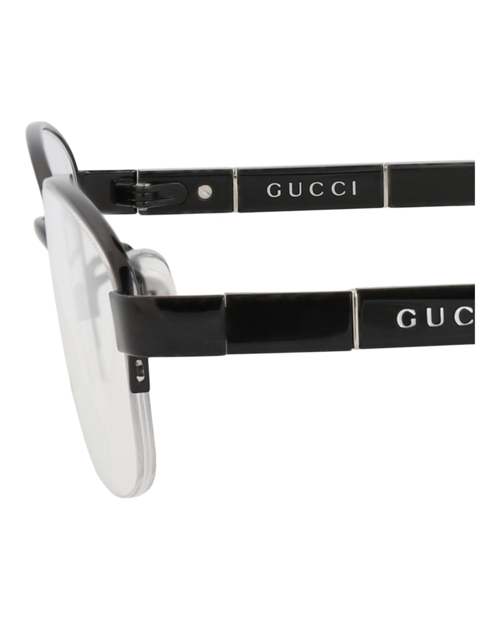 Gucci Gucci Womens Round/Oval Black Black Transparent Fashion Designer Eyewear