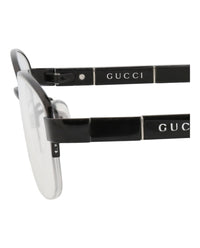 Gucci Gucci Womens Round/Oval Black Black Transparent Fashion Designer Eyewear