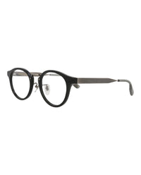 Gucci Gucci Unisex Round/Oval Black Silver Transparent Fashion Designer Eyewear