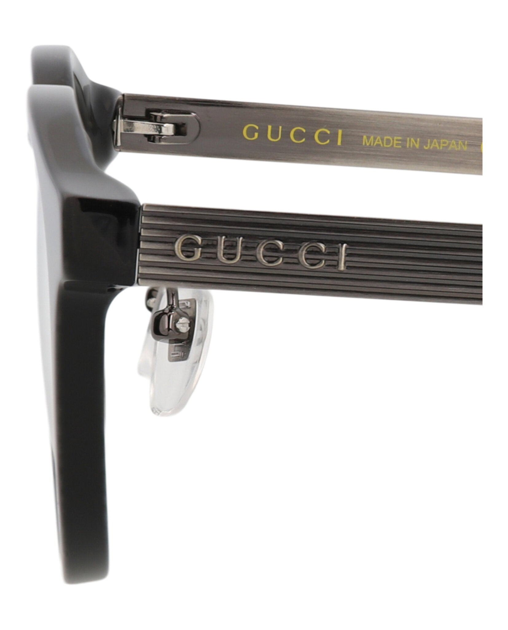 Gucci Gucci Unisex Round/Oval Black Silver Transparent Fashion Designer Eyewear