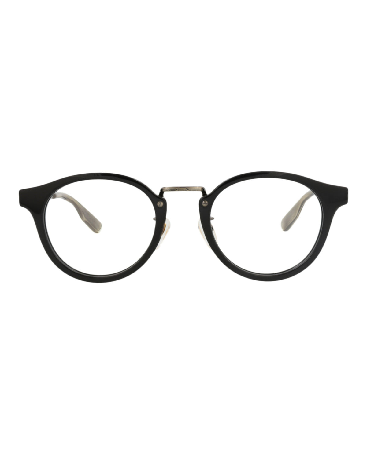 Gucci Unisex Round/Oval Black Gold Transparent Fashion Designer Eyewear