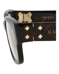 Gucci Gucci Unisex Square/Rectangle Havana Havana Transparent Fashion Designer Eyewear