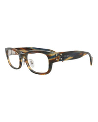 Gucci Gucci Unisex Square/Rectangle Havana Havana Transparent Fashion Designer Eyewear