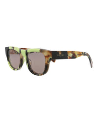 Gucci Mens Square/Rectangle Havana Havana Brown Fashion Designer Eyewear