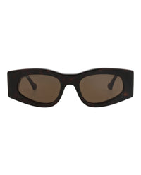Gucci Gucci Womens Square/Rectangle Havana Havana Brown Fashion Designer Eyewear