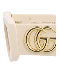 Gucci Gucci Womens Square/Rectangle Ivory Ivory Brown Fashion Designer Eyewear