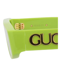 Gucci Womens Square/Rectangle Green Green Green Fashion Designer Eyewear