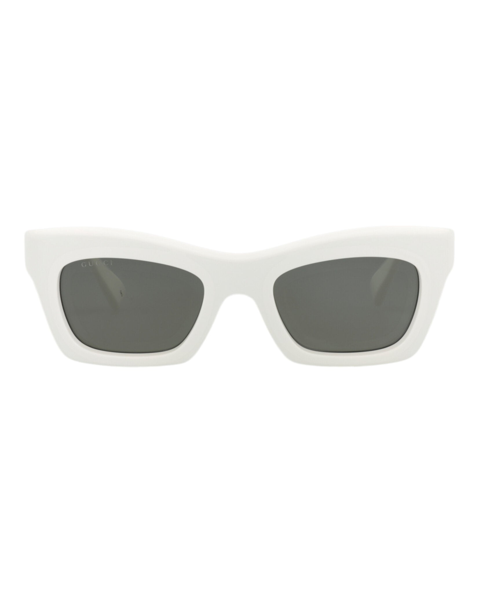 Gucci Womens Cat Eye White White Grey Fashion Designer Eyewear