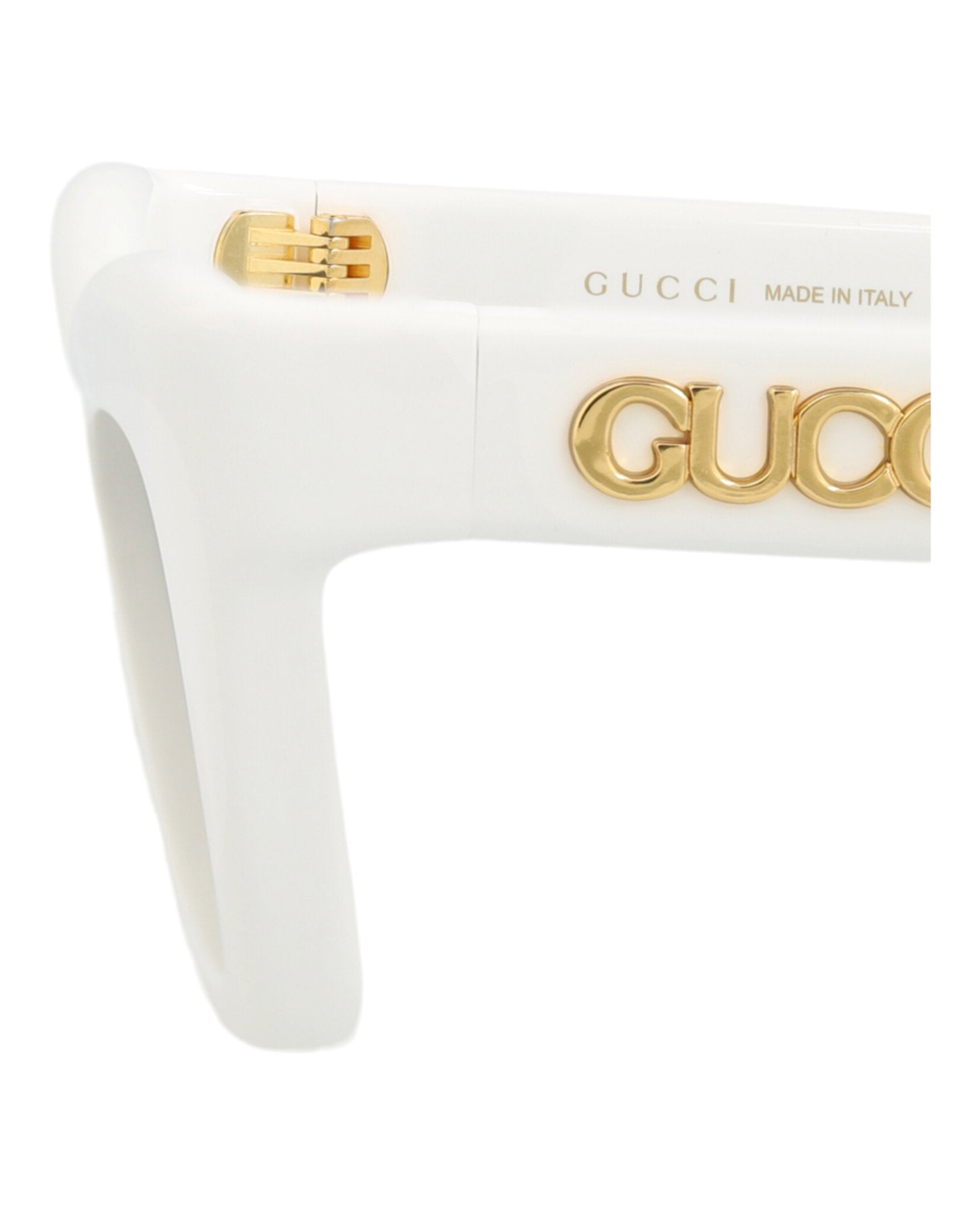Gucci Womens Cat Eye White White Grey Fashion Designer Eyewear