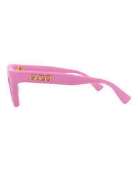 Gucci Womens Cat Eye Pink Pink Pink Fashion Designer Eyewear
