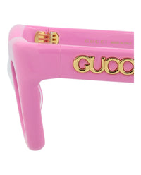 Gucci Womens Cat Eye Pink Pink Pink Fashion Designer Eyewear