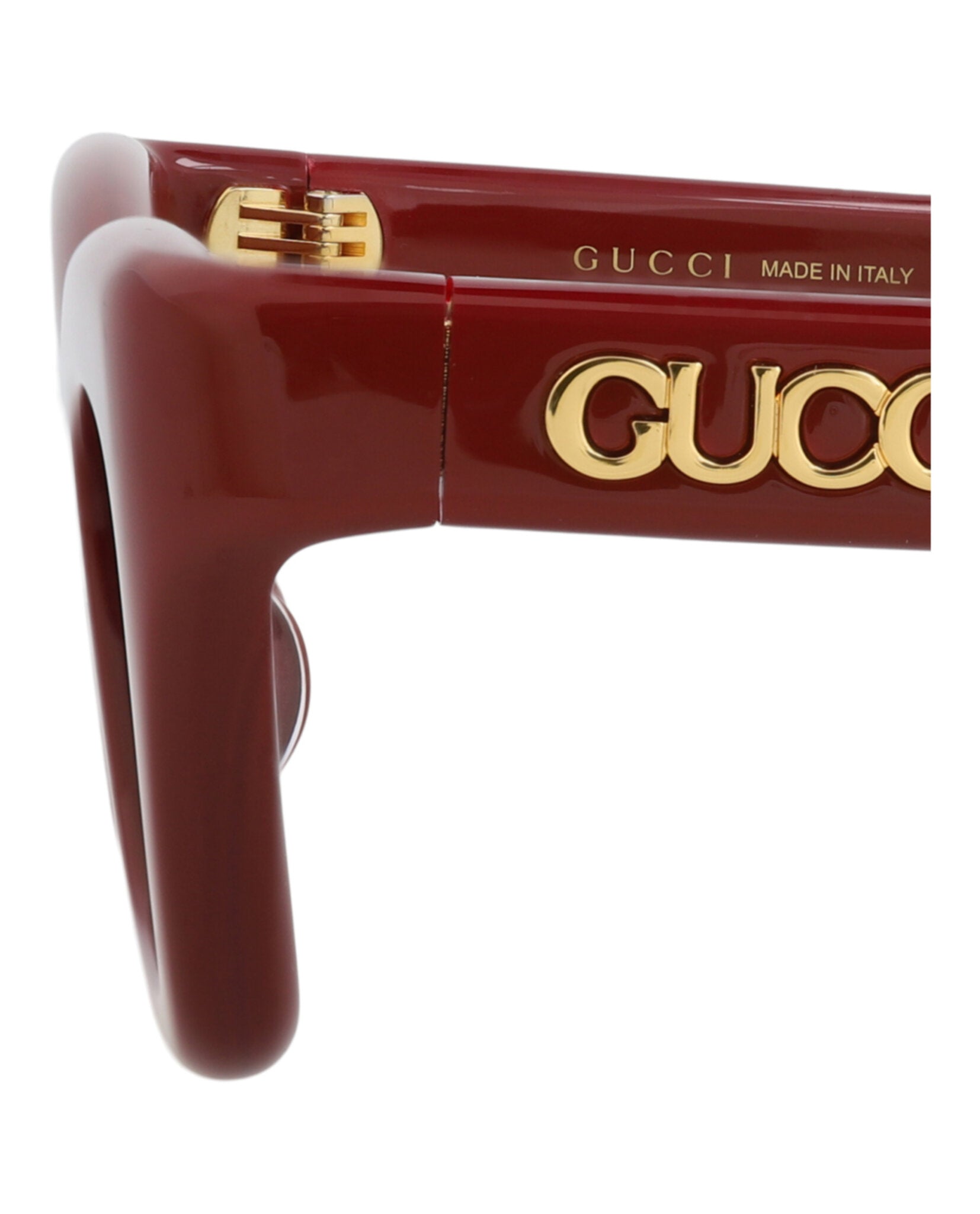 Gucci Womens Cat Eye Burgundy Burgundy Brown Fashion Designer Eyewear