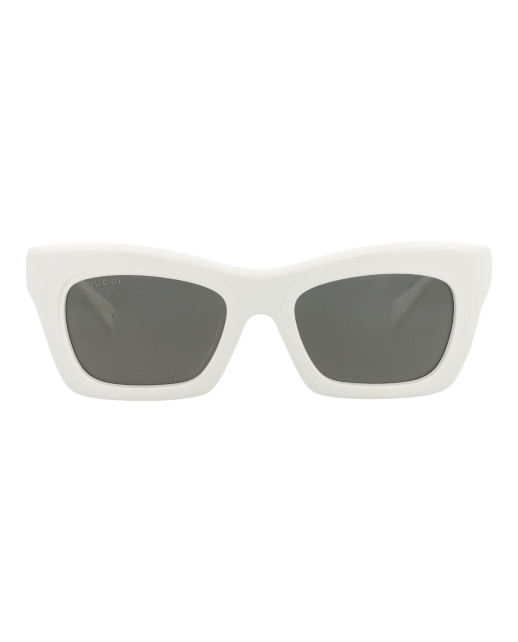 Gucci Womens Cat Eye White White Grey Fashion Designer Eyewear