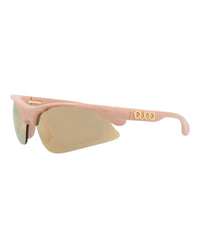 Gucci Gucci Mens Shield/Wrap Pink Pink Pink Fashion Designer Eyewear