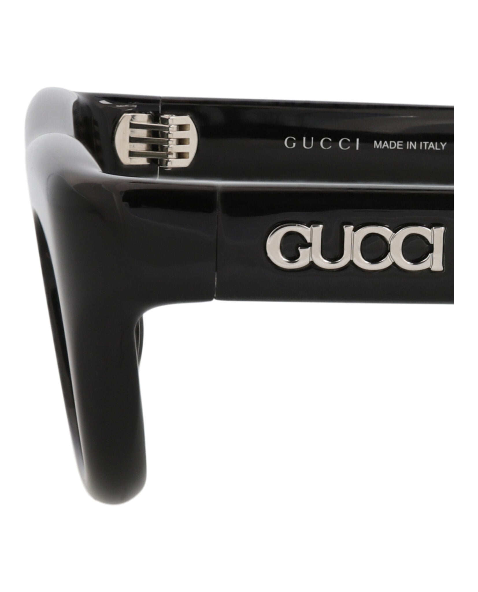 Gucci Gucci Mens Square/Rectangle Black Black Grey Fashion Designer Eyewear