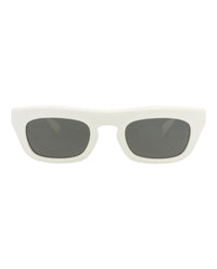 Gucci Mens Square/Rectangle White White Grey Fashion Designer Eyewear