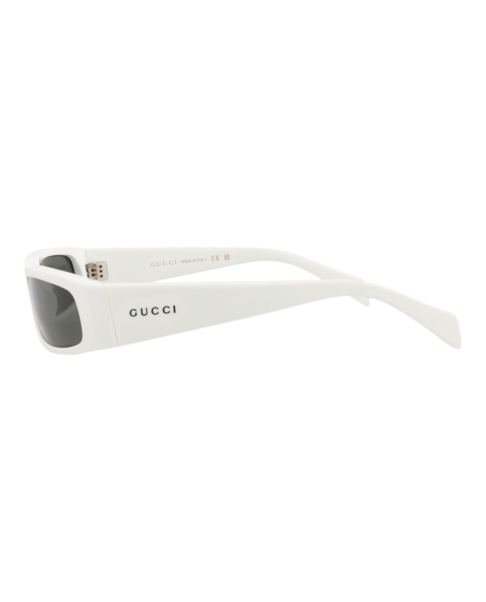 Gucci Mens Square/Rectangle White White Grey Fashion Designer Eyewear
