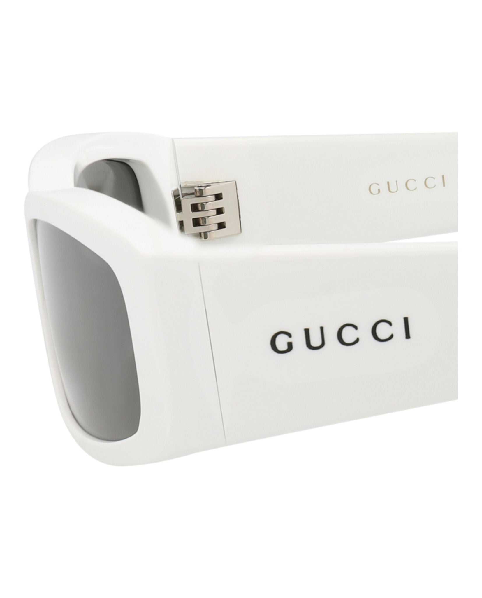Gucci Mens Square/Rectangle White White Grey Fashion Designer
