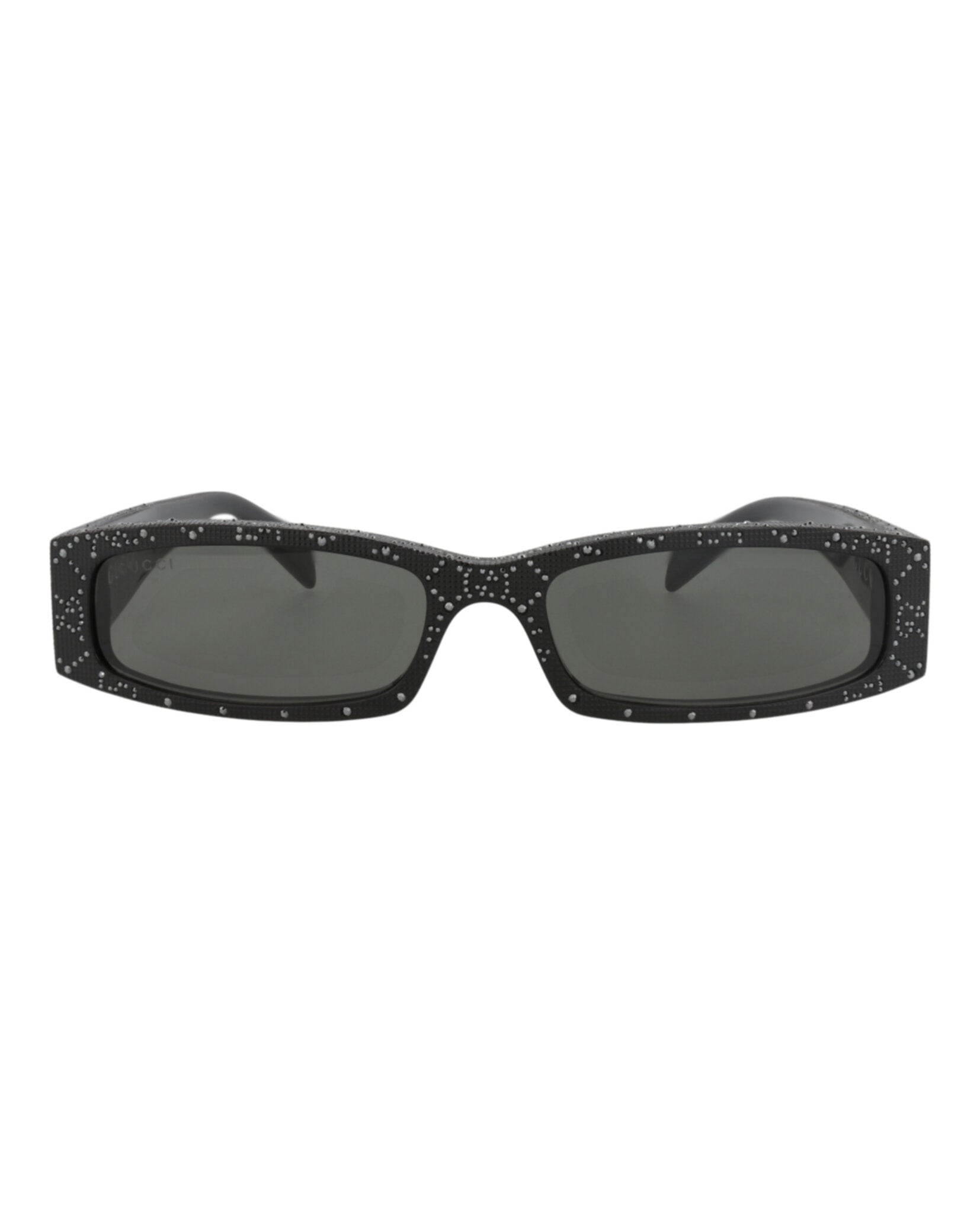 Gucci Gucci Mens Square/Rectangle Black Black Grey Fashion Designer Eyewear