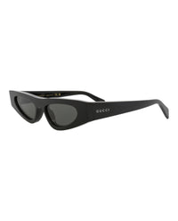 Gucci Gucci Womens Cat Eye Black Black Grey Fashion Designer Eyewear